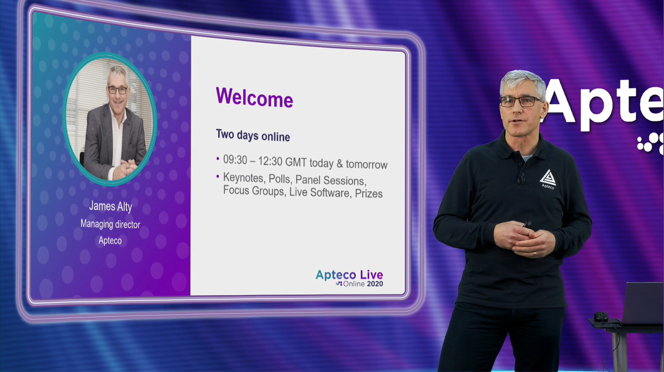 Virtuelle Apteco User Group - Begrüßung James Alty 