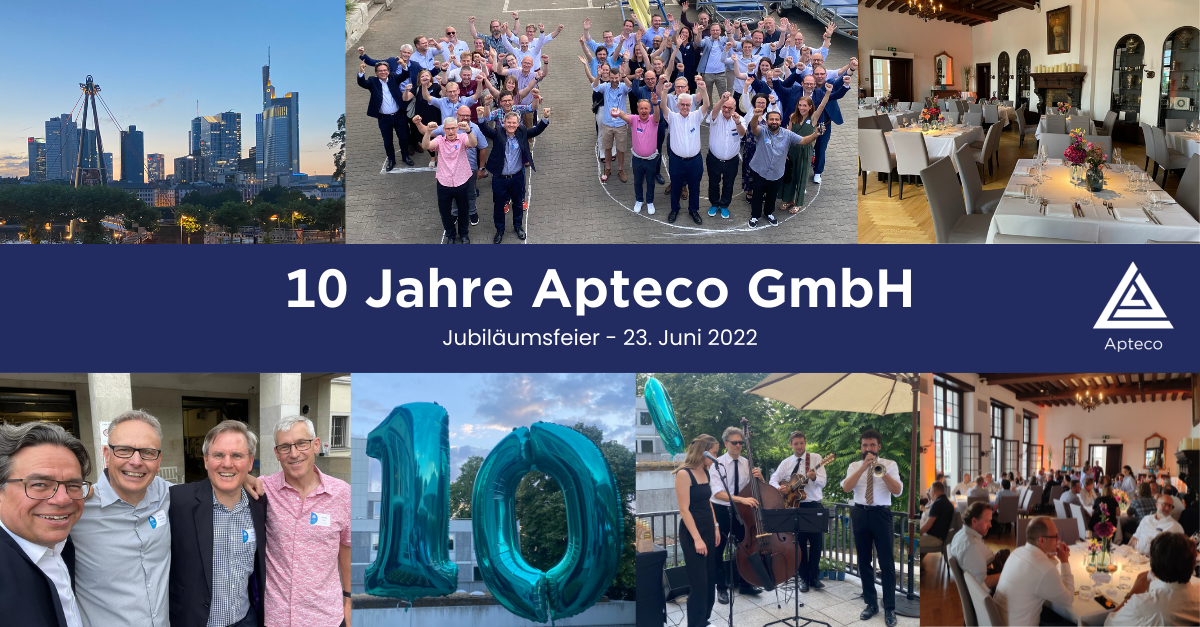 10 Jahre Apteco Jubiläum