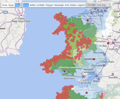 Gaps in store coverage