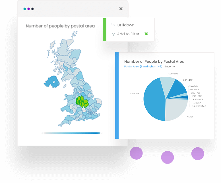 visually select data